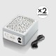 PACK Salón - 2 Aspiradores de mesa Panther-24 con rejilla blanca 66W AIR MAX