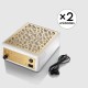 PACK Salón - 2 Aspiradores de mesa Panther-24 con rejilla dorada 66W AIR MAX