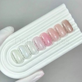 Cover Base Shimmer 29 NAILSOFTHEDAY, base camuflaje, beige rosado con purpurina plateada, 10 ml