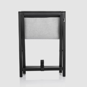 Soporte plegable para bolsos Air Max de terciopelo beige con patas negras