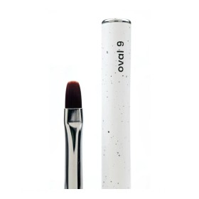 Pincel ovalado plano para gel de pelo sintético NAILSOFTHEDAY Brush Oval, 9 mm