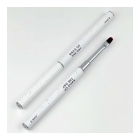 Pincel ovalado plano para gel de pelo sintético NAILSOFTHEDAY Brush Oval, 9 mm