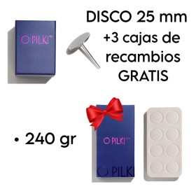 PROMO Podo Disco Ø25 mm de acero inoxidable con REGALO 3 cajas de recambios