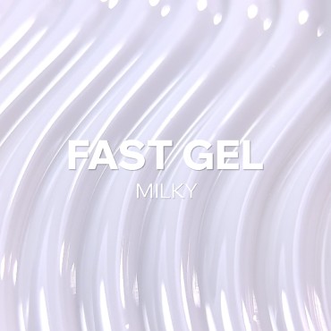 Fast Gel Milky EASY, gel líquido blanco lechoso, 15 ml