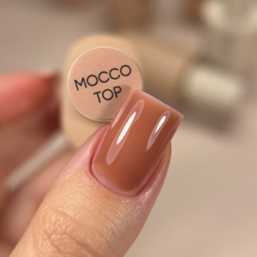 Mocco Top DARK, top sin pegajosidad beige oscuro con UV filtro, 10 ml