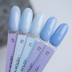 Gel Polish 072 DARK, esmalte semipermanente azul pastel, 6 ml