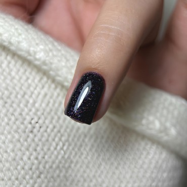 Gel Polish 123 DARK, esmalte semipermanente ciruela con micro brillo, 6 ml