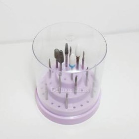 Fresero plástico con tapa para 48 fresas, Violeta