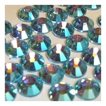 Cristales Aquamarine AB, SS 3, 100 un.
