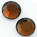 Cristales Smoked Topaz, SS 3, 100 un.