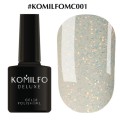 Esmalte Permanente Komilfo Moon Crush 001, Micro brillo dorado transparente, 8 ml