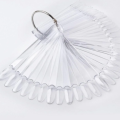 Paleta muestrario con aro, Almendra, Transparente, 50 Uds.