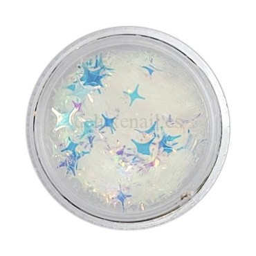 Decoración Estrellas 06, Blanco diamante (diferentes tamaños)