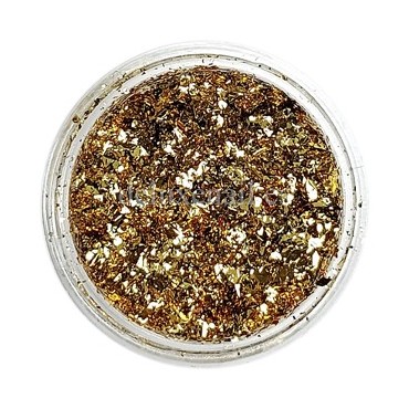Glitter metallic flakes - copos Yuki 802 (dorado)