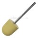 Fresa pulidora de silicona amarilla H336a, grano muy fino, RoyalBeauty