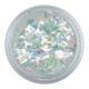Escama de Dragón 3D, Triángulos 03, Blanco Unicornio Multicolor, 1gr.