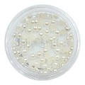 Perlas 01, Blanco roto, 2 mm.