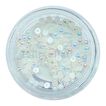 Perlas de nácar 02, Blanco roto, 2 mm.