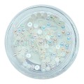 Perlas de nácar 02, Blanco roto, 2 mm.