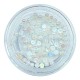 Perlas de nácar 15, Blanco, 2 mm.