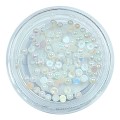 Perlas de nácar 15, Blanco, 2 mm.