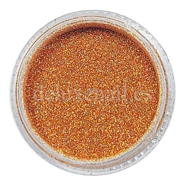 Purpurina extra-fina 10, Dorado oscuro holográfico,  0,1 mm, 2,5 gr.
