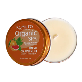 Vela para masaje Komilfo, Toronjo, 30 gr.