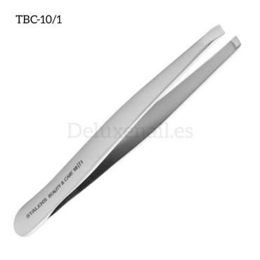 TBC-10/1 - Pinza para las cejas Staleks Beauty&Care, forma recta, 5 mm