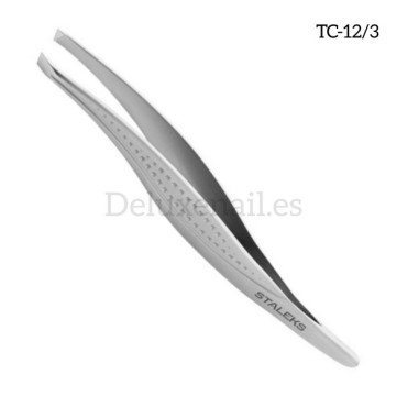 TC-12/3 - Pinza para las cejas Staleks Classic, forma biselada, 5 mm