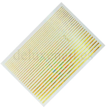 Pegatina adhesiva cinta, Dorado holográfico